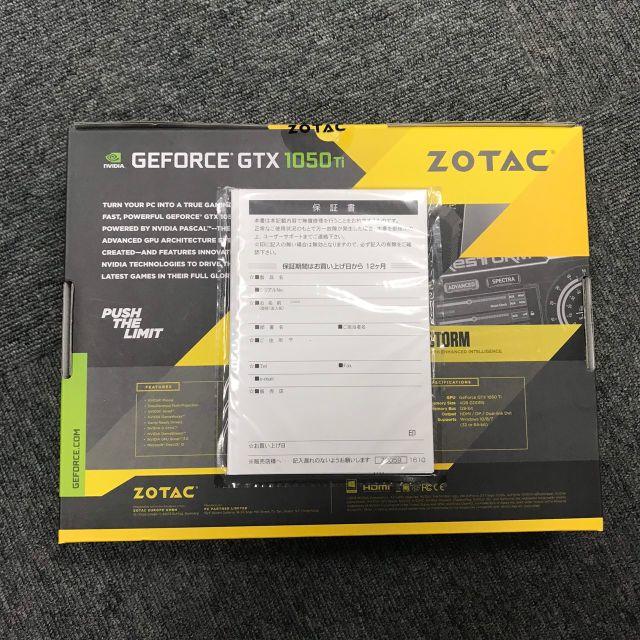 新品未開封　Zotac GTX1050Ti Mini NVIDIA  スマホ/家電/カメラのPC/タブレット(PCパーツ)の商品写真