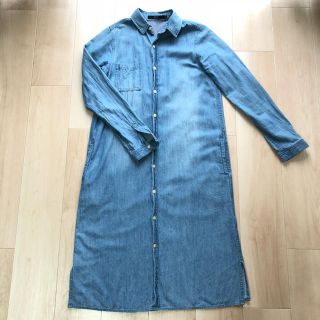 アズールバイマウジー(AZUL by moussy)のデニムシャツワンピ(シャツ/ブラウス(長袖/七分))