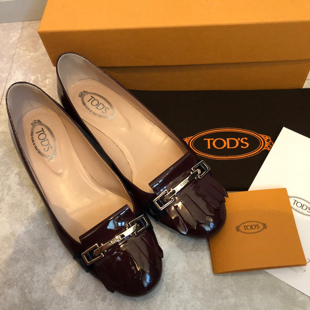 TOD'Sトッズ エナメルパンプス ほぼ新品 35ハーフ