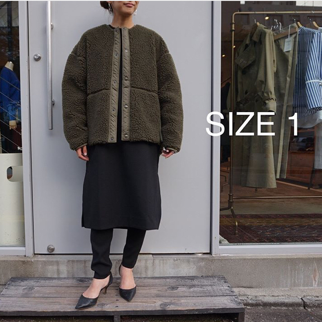 【タイムセール!】 - HYKE 新品 jacket searling faux ハイク hyke ノーカラージャケット 【タイムセール!】 - HYKE 新品 jacket searling faux ハイク hyke ノーカラージャケット