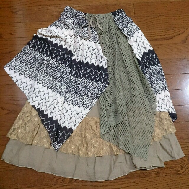 森ガール☆魔法のレイヤードスカート レディースのスカート(ロングスカート)の商品写真