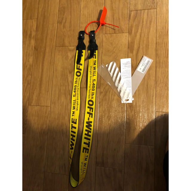 OFF-WHITE(オフホワイト)のoff-white ショルダーストラップ イエロー メンズのファッション小物(ベルト)の商品写真