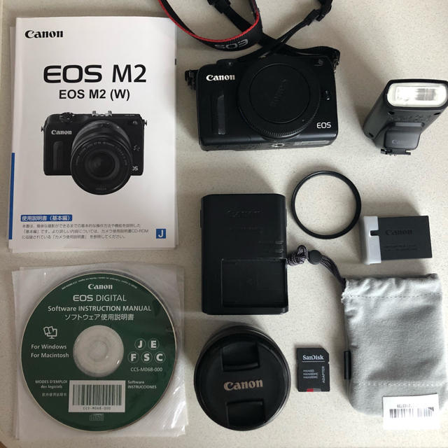 Canon - Canon EOS M2 レンズキットの通販 by 購入前コメントお願いします ︎｜キヤノンならラクマ