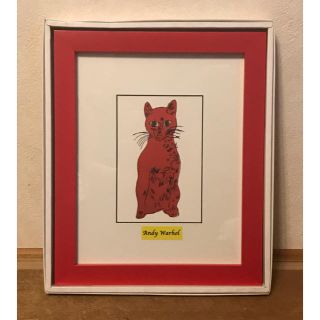 猫の絵の額 ウォーホル(絵画額縁)