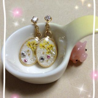 11☆お花のピアス♡(イエロー)(ピアス)