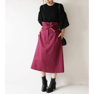 スピックアンドスパン(Spick & Span)のSPICK&SPAN18AW ハイウエストスカート(ひざ丈スカート)