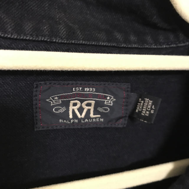 RRL(ダブルアールエル)のダブルアールエル デニムジャケット黒 メンズのジャケット/アウター(Gジャン/デニムジャケット)の商品写真