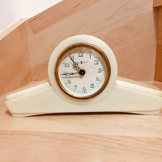 TOYO CLOCK アンティーク　手巻き置き時計(置時計)