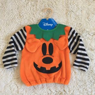 ディズニー(Disney)の※お値下げ【画像未加工】ハロウィンコスチューム★ミッキーかぼちゃ100㎝(その他)