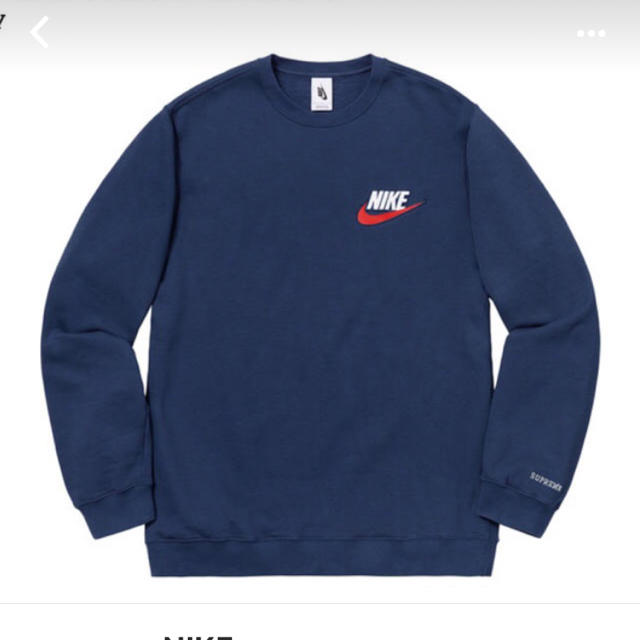 うのにもお得な情報満載！ supreme nike crewneck Mサイズ ネイビー