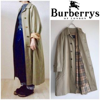 バーバリー(BURBERRY)のバーバリーロンドン カシミヤウールライナー付 バルマカーンコート カーキベージュ(ロングコート)