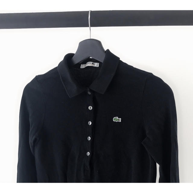 LACOSTE(ラコステ)のLACOSTE♦︎ラコステ♦︎レディース定番ワンポイント長袖ポロシャツ黒 レディースのトップス(ポロシャツ)の商品写真