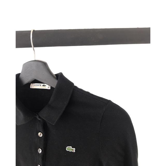 LACOSTE(ラコステ)のLACOSTE♦︎ラコステ♦︎レディース定番ワンポイント長袖ポロシャツ黒 レディースのトップス(ポロシャツ)の商品写真