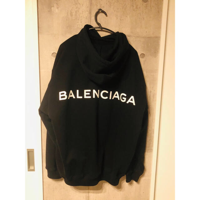 Balenciaga - BALENCIAGA バックロゴ フーディ スウェット