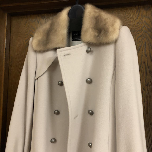 ですが FOXEY - FOXEY フォクシー カシミヤ混 ミンク付コート サイズ40