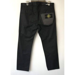 ストーンアイランド(STONE ISLAND)の【H】ストーンアイランド 切り替え ワッペン ストレッチパンツ 黒 W31(ワークパンツ/カーゴパンツ)