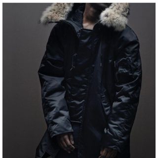 アディダス(adidas)のyeezy season1    Long Fur Coat(モッズコート)