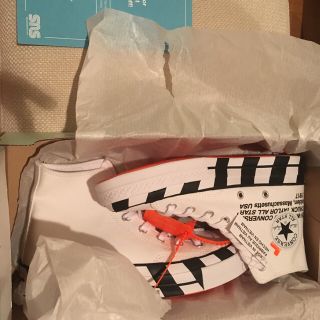 オフホワイト(OFF-WHITE)の【海外正規品】off white x converse chuck70  uk6(スニーカー)