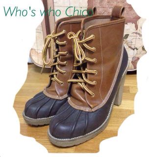 フーズフーチコ(who's who Chico)のヒールビーンブーツ❅﻿(ブーツ)