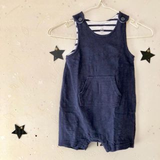 ベビーギャップ(babyGAP)のbaby GAP スウェットサロペット 12-18m(ロンパース)