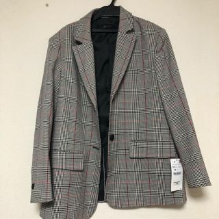 ザラ(ZARA)のZARA グレンチェック コート  ジャケット 新品未使用(テーラードジャケット)