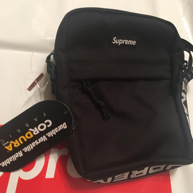 新品未使用 18ss supreme  shoulder bag 黒 ブラック 1