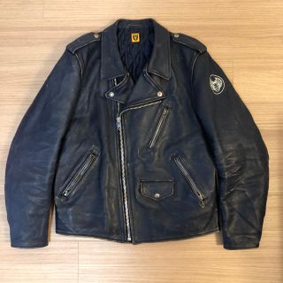 アベイシングエイプ(A BATHING APE)のHUMAN MADE レザーライダースジャケット XL ヒューマンメイド(レザージャケット)