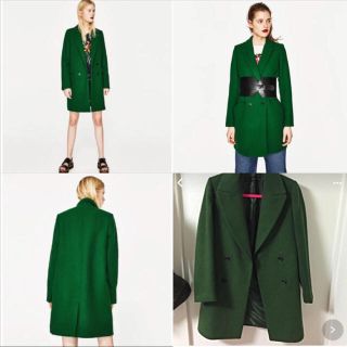 ザラ(ZARA)のZARA  モスグリーン チェスターコート♡(チェスターコート)