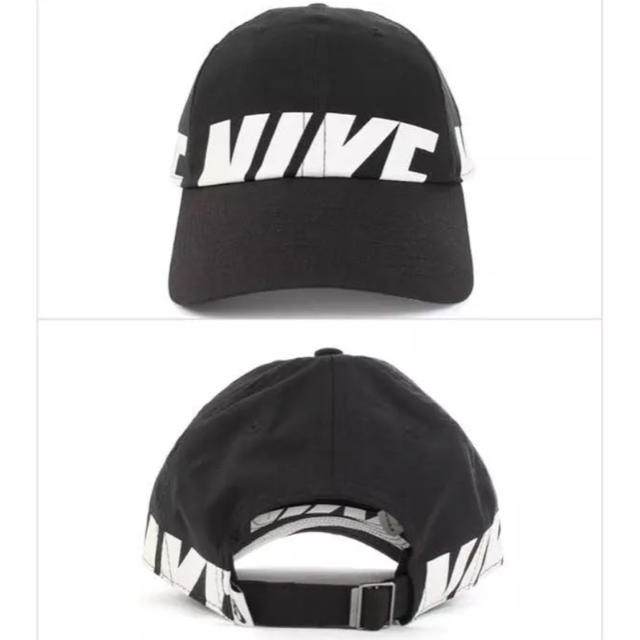 NIKE(ナイキ)の激レア 完売モデル NIKE キャップ 黒白 カーブキャップ オフホワイト風 レディースの帽子(キャップ)の商品写真