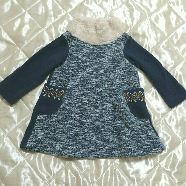 STUDIO MINI(スタジオミニ)のありんこ様専用★studio mini♡裏シャギーワンピ&bebe カットソー キッズ/ベビー/マタニティのキッズ服女の子用(90cm~)(ワンピース)の商品写真