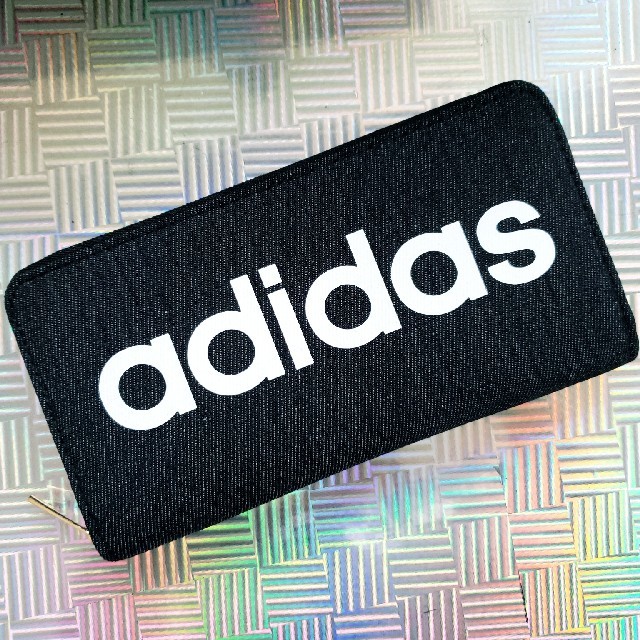 adidas(アディダス)のadidas デニム 大きめ ラウンドファスナー 長財布 ウォレット 通帳OK メンズのファッション小物(長財布)の商品写真