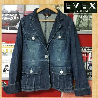 クリツィア(KRIZIA)の購入30000円 EVEX by KRIZIA デニムジャケット 42 三陽商会(Gジャン/デニムジャケット)