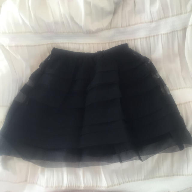 MERCURYDUO(マーキュリーデュオ)のオーガンジーティアードフレアスカート レディースのスカート(ミニスカート)の商品写真