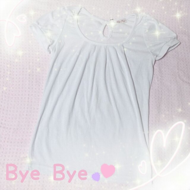 ByeBye(バイバイ)の♥Bye Bye♥リボン付*パフスリT♥ レディースのトップス(Tシャツ(半袖/袖なし))の商品写真