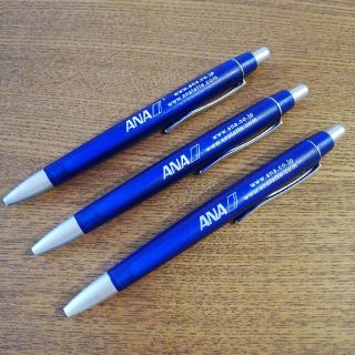 エーエヌエー(ゼンニッポンクウユ)(ANA(全日本空輸))のANA 全日空 ボールペン 非売品 ３本セット(ノベルティグッズ)