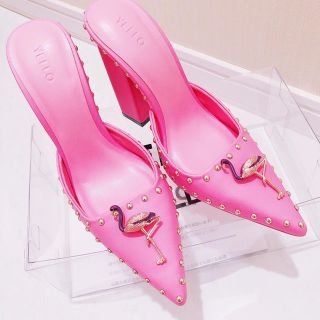 イエローブーツ(Yellow boots)のYELLO PINK FLAMINGO Sサイズ(ハイヒール/パンプス)