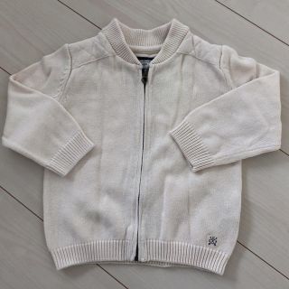 ザラキッズ(ZARA KIDS)の美品【ZARA】コットンニットブルゾン(ジャケット/上着)