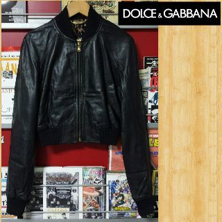 ドルチェアンドガッバーナ(DOLCE&GABBANA)の購入45万円 DOLCE&GABBANA ドルチェ&ガッバーナ レザージャケット(ライダースジャケット)