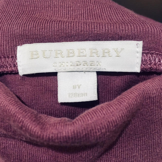 BURBERRY(バーバリー)のBURBERRY♡8Y♡ハイネックトップス♡128cm♡細め♡バーバリー♡ キッズ/ベビー/マタニティのキッズ服女の子用(90cm~)(Tシャツ/カットソー)の商品写真