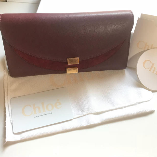 財布Chloe 長財布 ボルドー