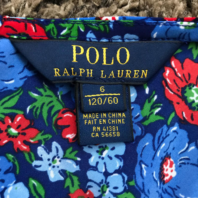 POLO RALPH LAUREN(ポロラルフローレン)のラルフローレン 女の子 ワンピース 120cm キッズ/ベビー/マタニティのキッズ服女の子用(90cm~)(ワンピース)の商品写真