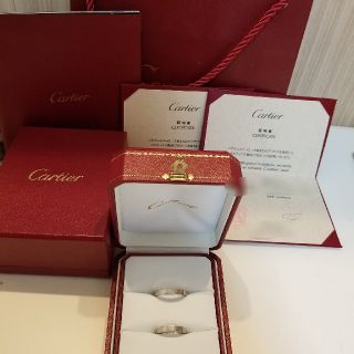 カルティエ(Cartier)の【diablo様】ペアプラチナリング・ダイヤ付(リング(指輪))