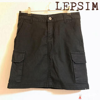 レプシィム(LEPSIM)のLEPSIM ♡ カーゴスカート  黒(ミニスカート)