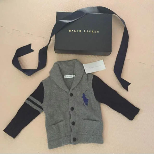 Ralph Lauren(ラルフローレン)の新品 ラルフ カーディガン サイズ80 12ヶ月 キッズ/ベビー/マタニティのベビー服(~85cm)(カーディガン/ボレロ)の商品写真