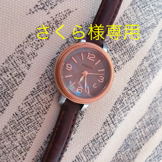 フォッシル(FOSSIL)のFOSSIL 腕時計 レディース 革ベルト(腕時計)