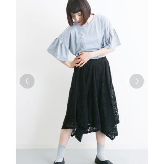 メルロー(merlot)のmana☆mana様専用👗フラワーレースランダムカットスカート(ロングスカート)