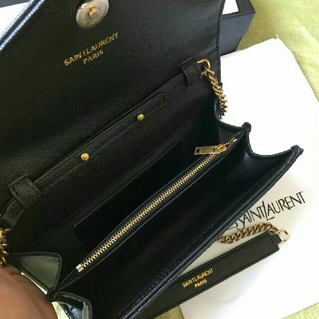 ヴィンテージ☆SAINT LAURENT☆カレッジ チェーン ショルダー SILVER 950 DOUBLE HOOK WALLET CHAIN(FREE SIZE Silver