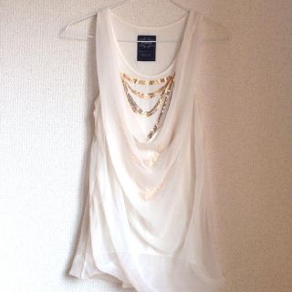 ムルーア(MURUA)のMURUA シフォン タンクトップス(Tシャツ(半袖/袖なし))