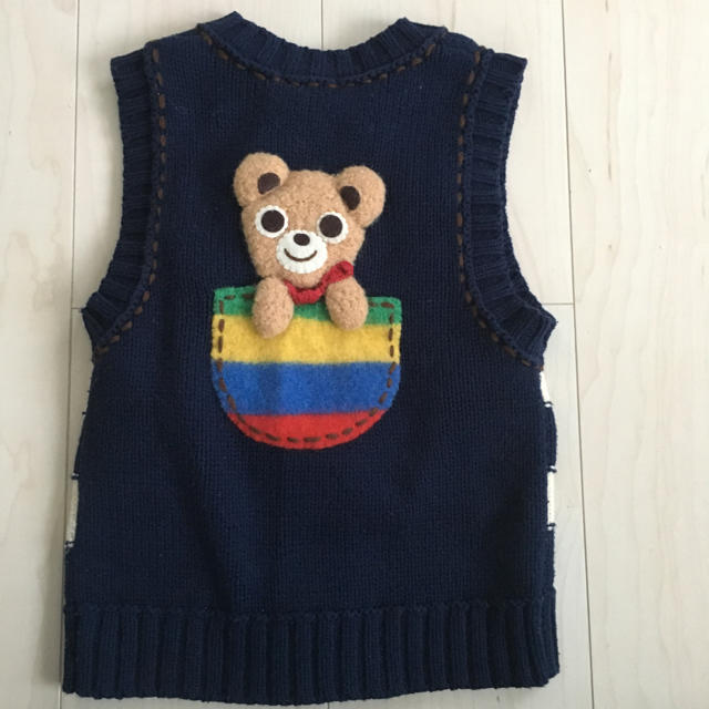 mikihouse(ミキハウス)の立体プッチー♡ベスト キッズ/ベビー/マタニティのキッズ服男の子用(90cm~)(ジャケット/上着)の商品写真