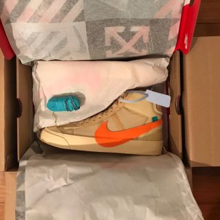 ナイキ(NIKE)の27cm オレンジ off-white nike blazer the 10(スニーカー)